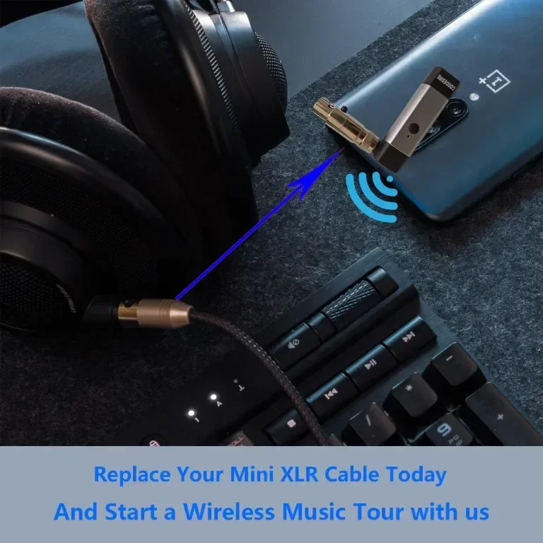 COSDESIRE Bluetooth адаптер и заместител на кабела за AKG K240, K240S, K240MK II, Q701, K702, K141 — снимка 3
