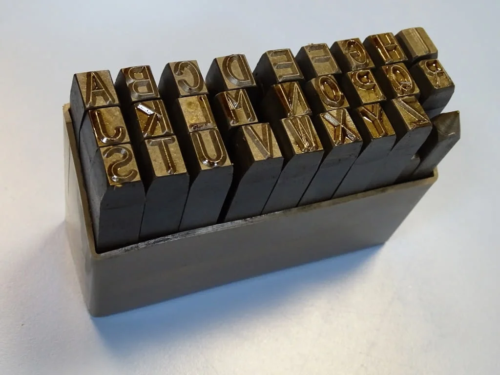 Комплект шлосерски букви-латиница 10 mm Junior Steel Punch Marushin Kogyosha (A-Z) — снимка 4