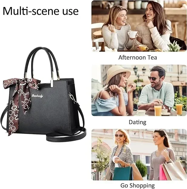 Дамска чанта DORRISO Tote Bag Лека ръчна чанта с каишка, розова — снимка 6
