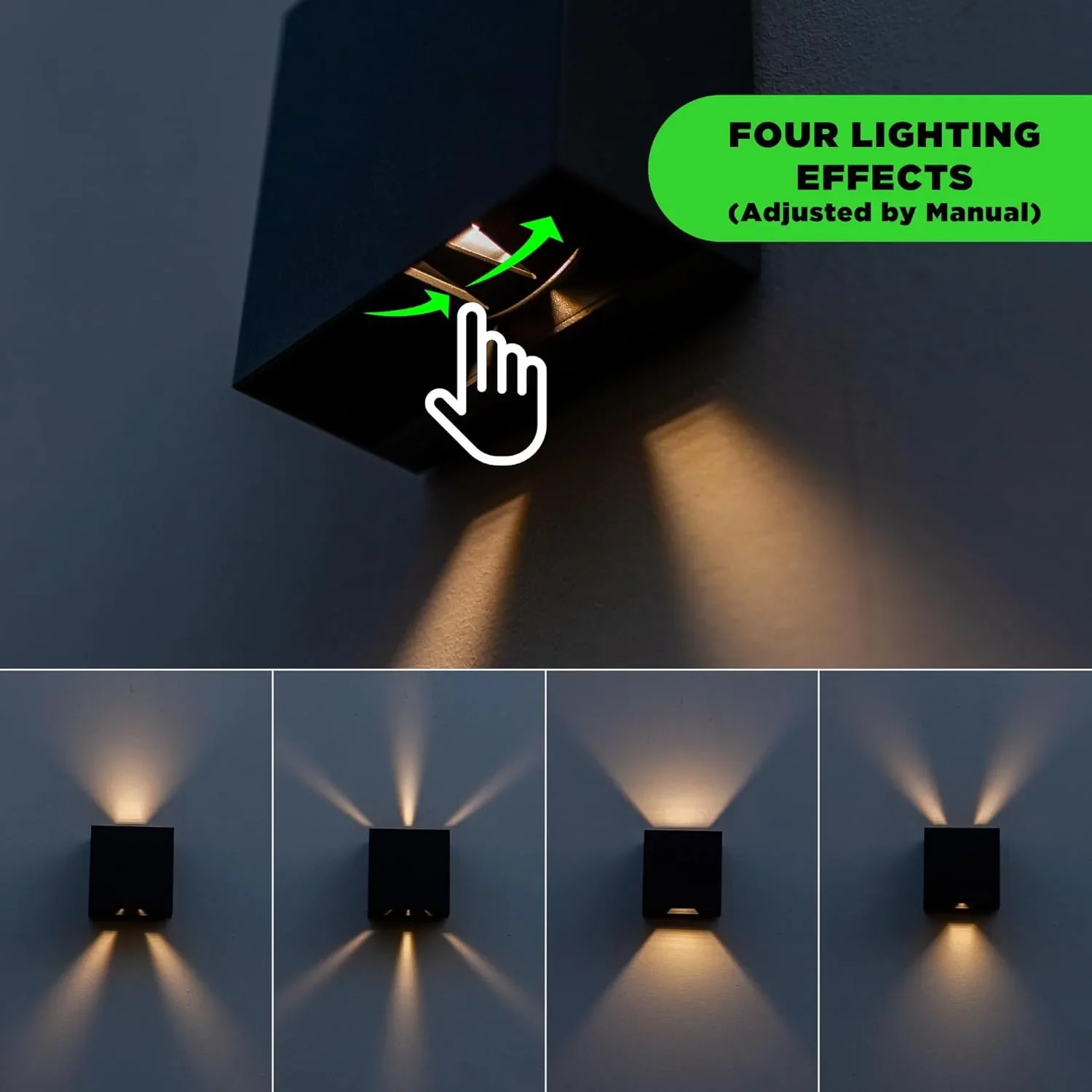 LUTEC LED стенна лампа Up & Down за външ и вътреш IP54, 3000K, 10 W — снимка 3