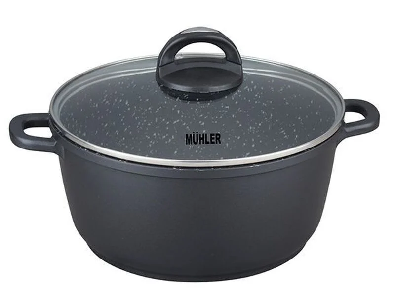 Тенджера Muhler Hanna MR-285M NEW 28x12.6cm, 6.2L, лят алуминий