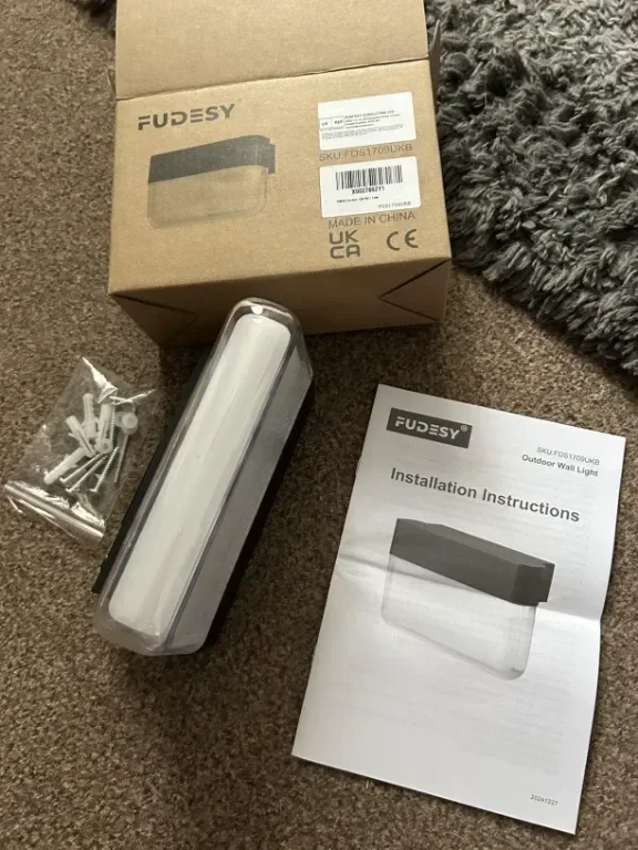 FUDESY LED модерна стенна лампа, външна IP65, 12W, 350LM, 3000K топло бяло — снимка 8