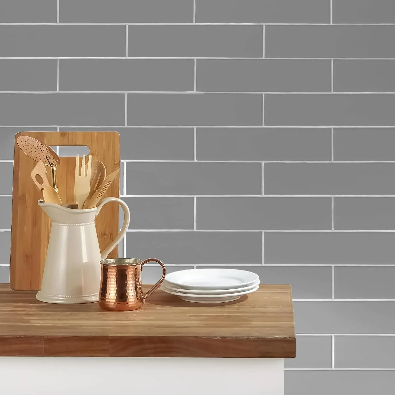 3D самозалепващи стикери за плочки (керамичен ефект) 30,5×30,5 см, комплект 10 броя — снимка 6