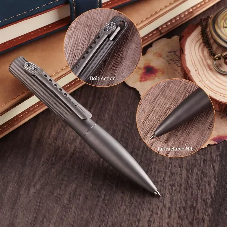 SMOOTHERPRO Titanium Прибираща се химикалка, съвместима с пълнител Parker, многоцветна — снимка 5