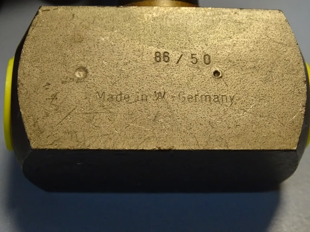 Хидравличен дросел Flutec DV10-1.1/OP flow control valve 350Bar — снимка 4