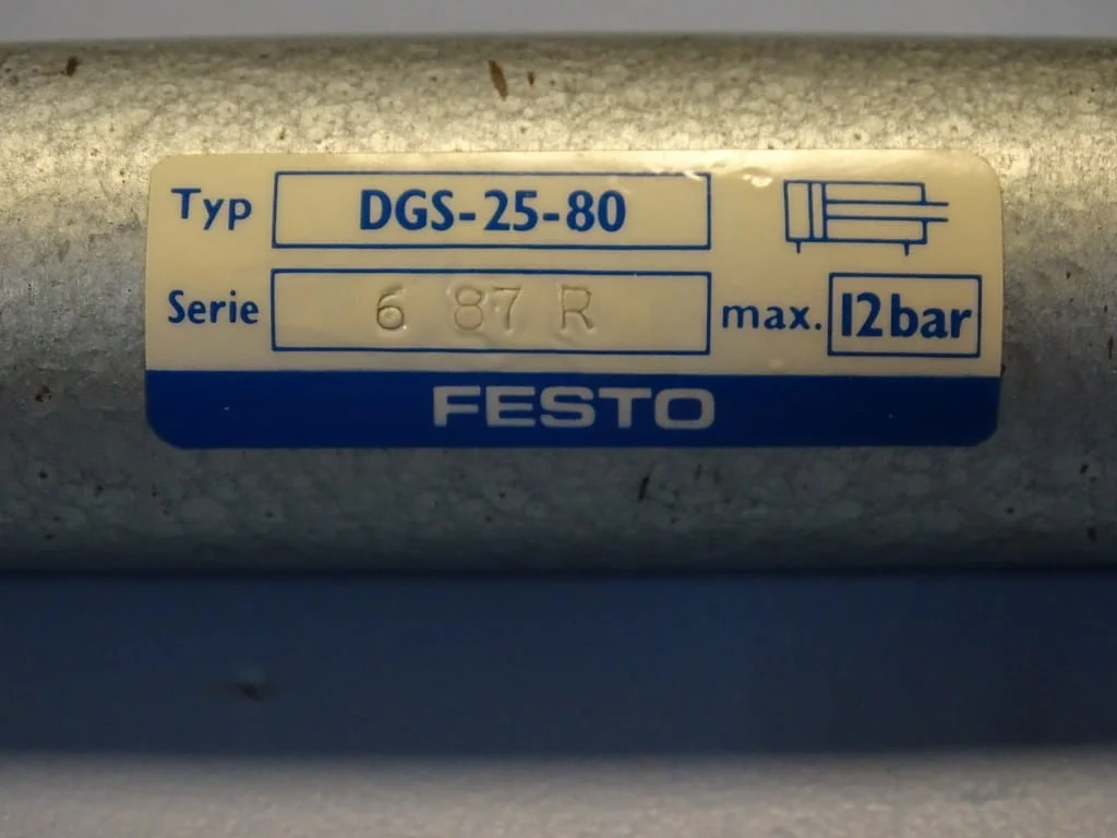 Пневматичен цилиндър Festo DSG-25-80 pneumatic cylinder 12Bar — снимка 4