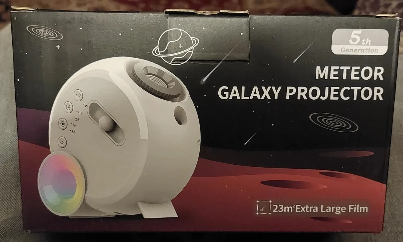 Galaxy Projector нощна лампа Aurora с метеор ефект, Bluetooth музика и 15 бели шума, 12 диска — снимка 8