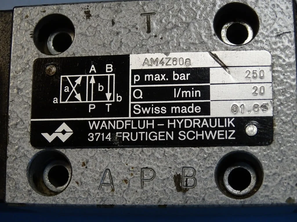 Хидравличен разпределител WANDFLUH-Hydraulik AM4Z60a directional valve 110V — снимка 2