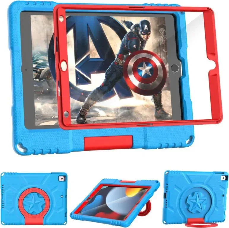 Калъф за деца TrendGate за iPad 10.2 Inch 2021/2020/2019, син