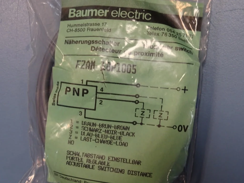 Индуктивен датчик Baumer Electric FZAM 12P 1005 inductive sensor — снимка 2