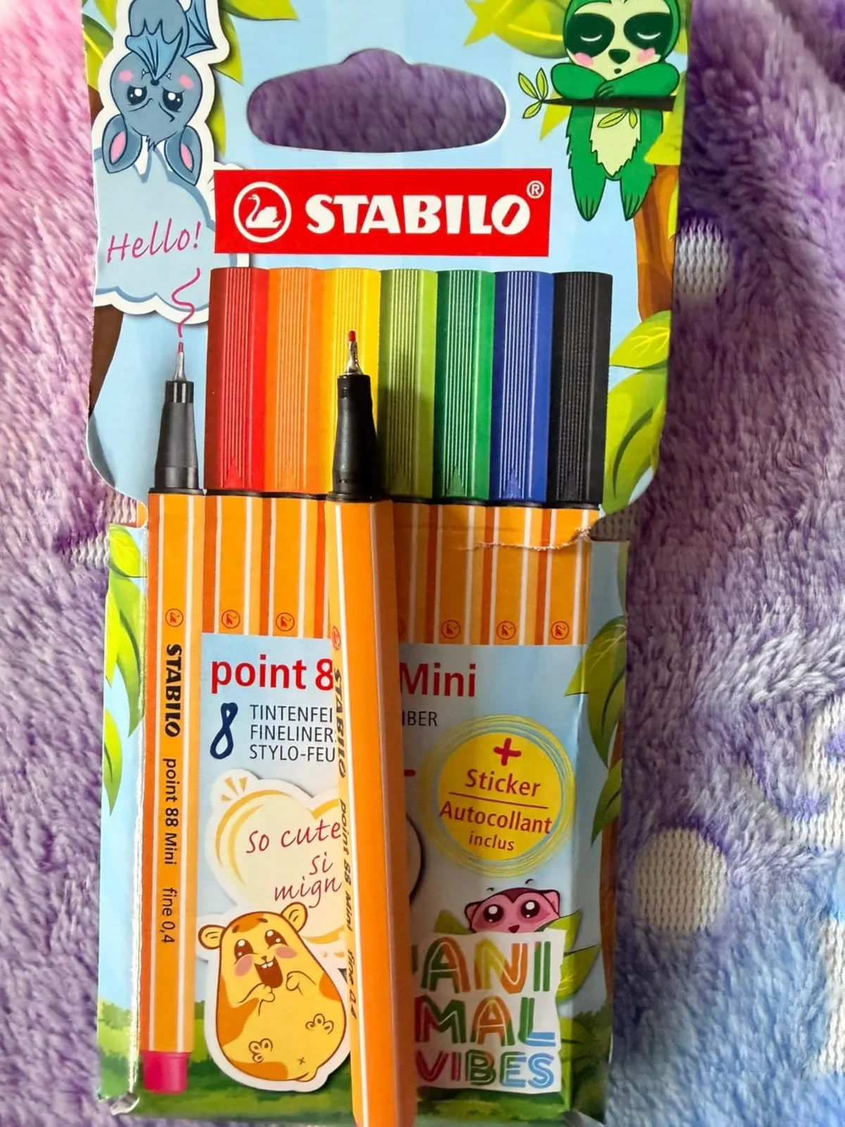 Маркери STABILO point 88 Mini „Ani Mal Vibes“, 8 броя (различни цветове) — снимка 7