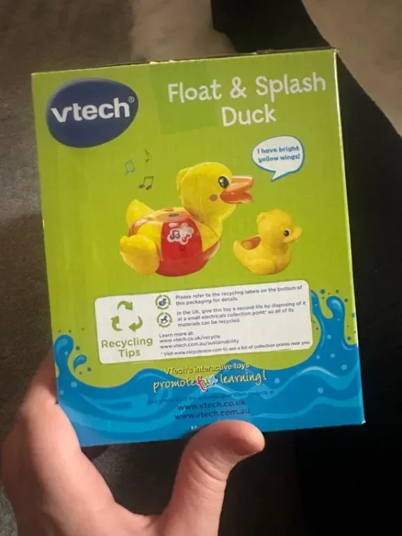 VTech Пате сензорна играчка за вана със светлини и музика за малки деца — снимка 3