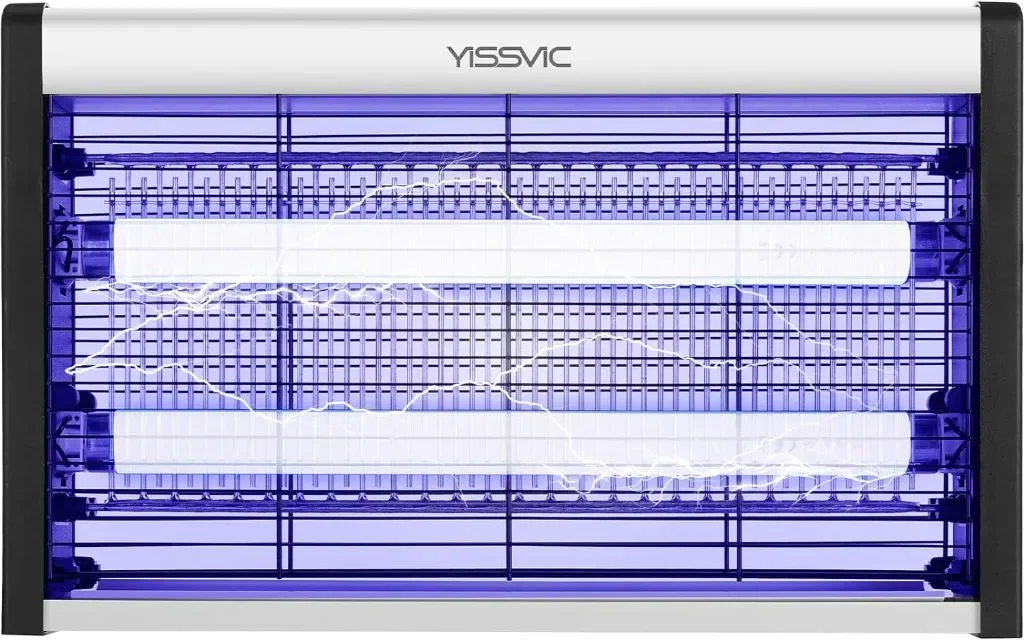 YISSVIC Bug Zapper 20W Електрическа лампа за унищожаване на комари с UV светлина за закрито