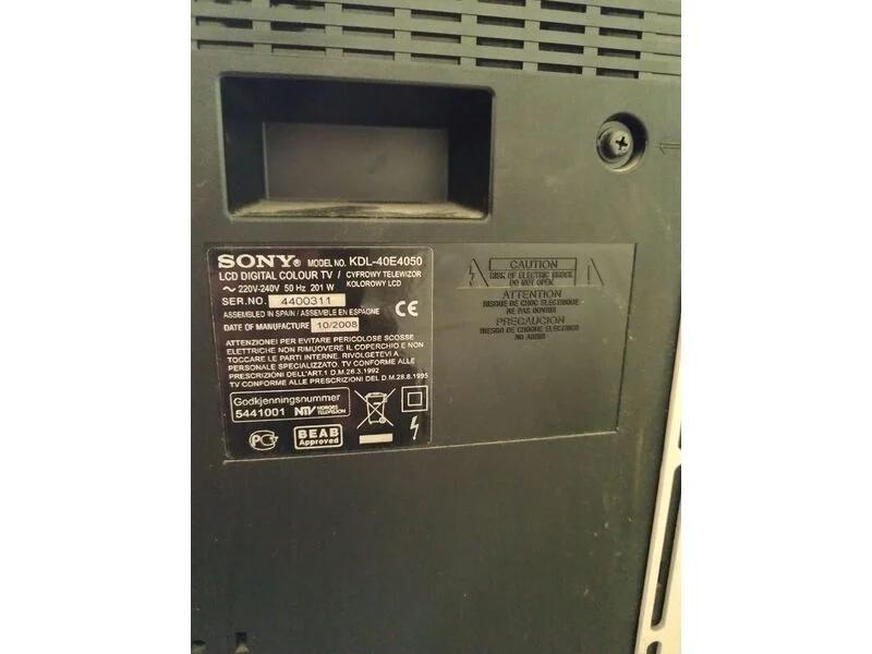 За части SONY модел No.KDL-40E4050 LCD цифров цветен телевизор / Cyfrowy телевизор — снимка 2