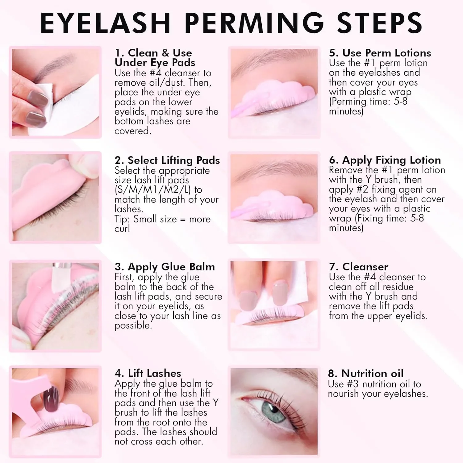 Bloomora 2в1 комплект за повдигане на мигли и ламиниране на вежди (Brow & Lash Lamination Kit) — снимка 6