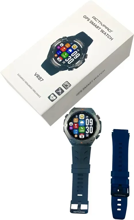 Смарт часовник ACTIVPRO GPS, HD сензорен екран, 1,45" кръгъл, водоустойчив, IOS Android — снимка 3