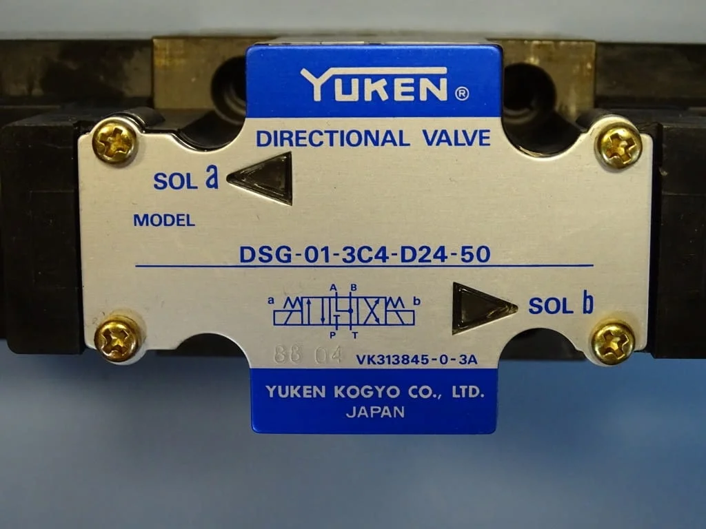 Хидравличен разпределител YUKEN DSG-01-3C4-D24-50 directional valve 24VDC — снимка 3