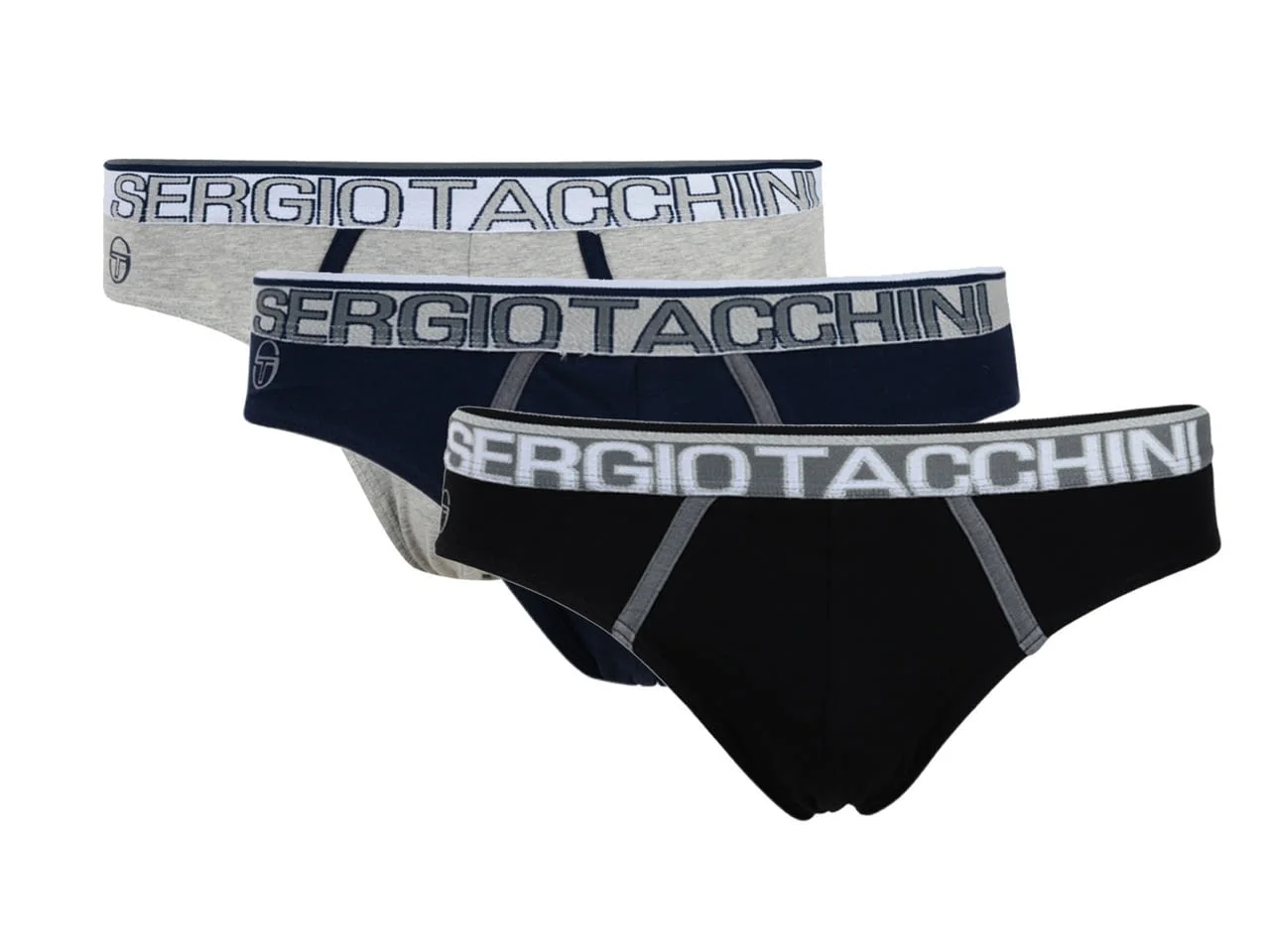 Sergio Tacchini M, L, XL, XXL черен, син, сив памучен мъжки слип Серджио Тачини мъжки слипове мъжко бельо — снимка 2