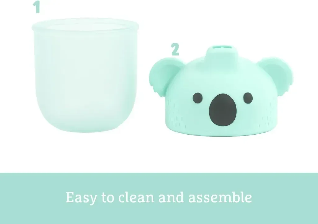 Munchkin 3D Koala Soft-Touch Spill-Proof Sippy Cup, 240 мл. BPA-Free преходна чаша за малки деца — снимка 4