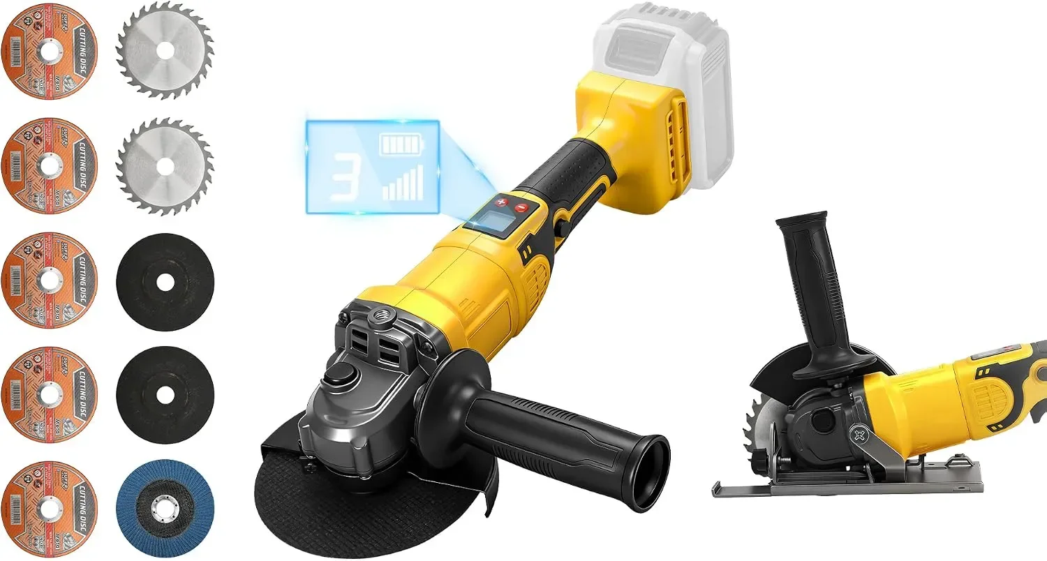 Акумулаторен ъглошлайф и циркуляр 2 в 1, 125 мм, за DeWalt 20 V — снимка 2
