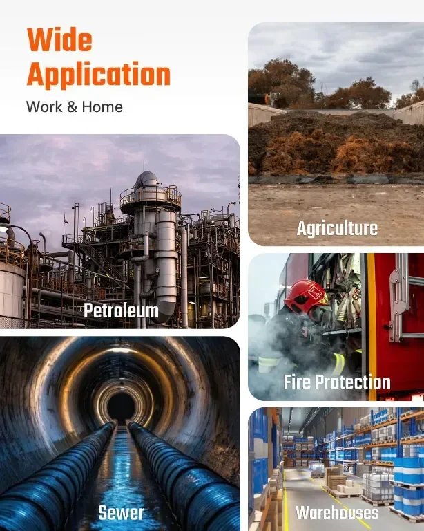 TOPTES Guard-611 H2S монитор, преносим H2S детектор, акумулаторен — снимка 6