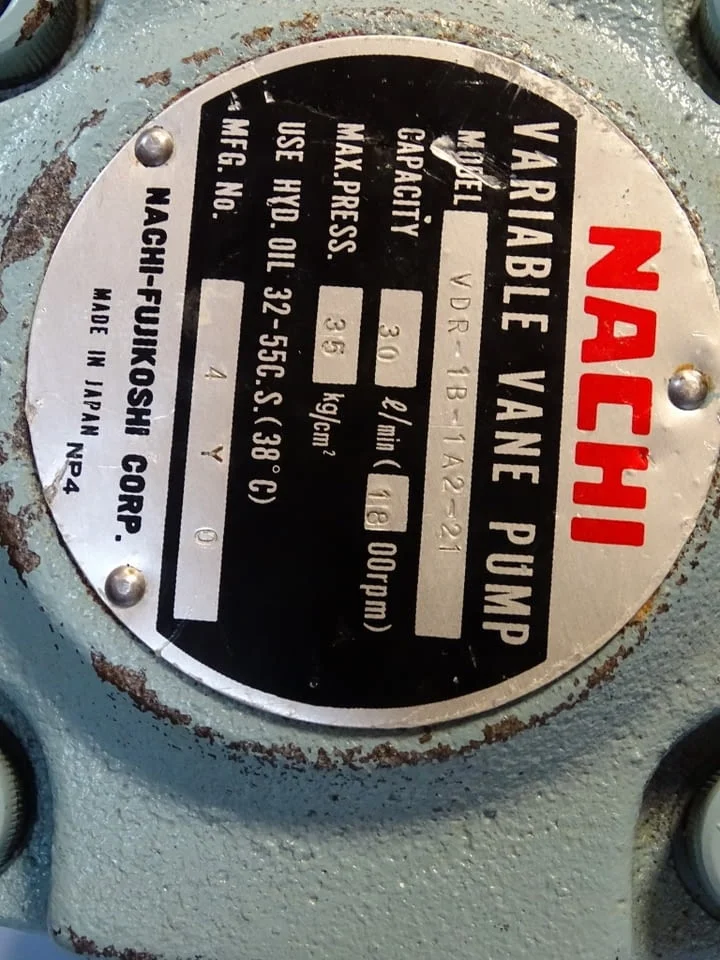 Хидравлична пластинчата помпа NACHI VDR-1B-1A2-21 variable vane pump 30L/min — снимка 6