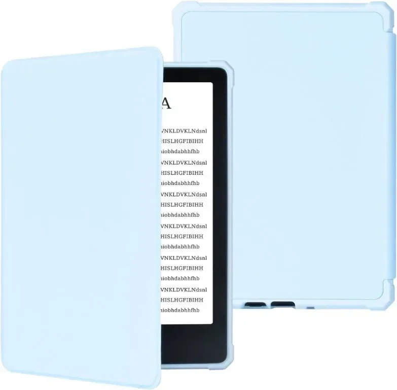 TQQ Калъф за Kindle Paperwhite 6,8 инча, 11-то поколение 2021 г, магнитно затваряне, светло син