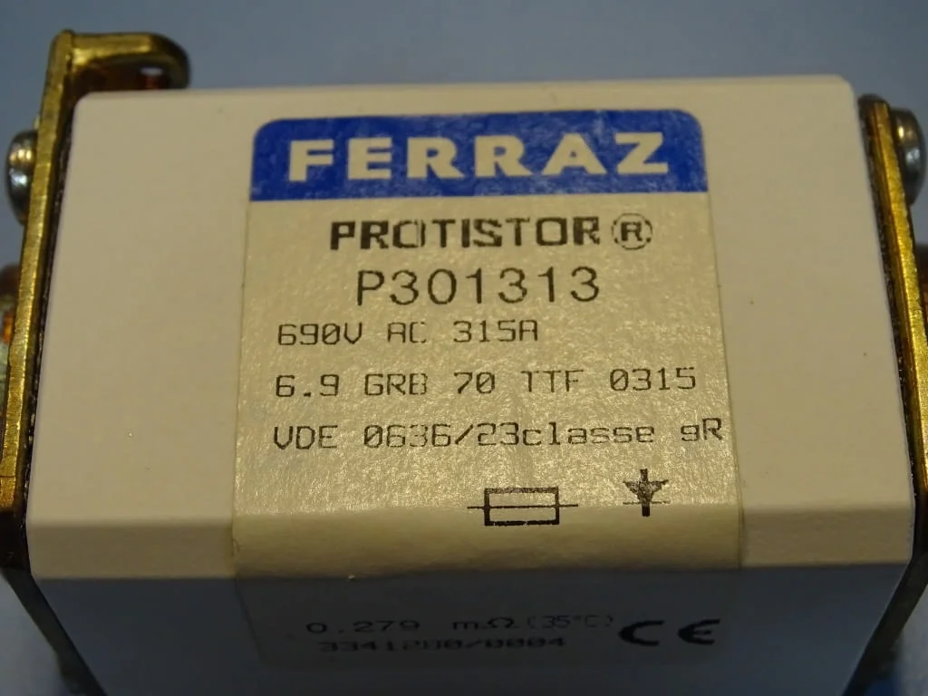 Предпазител Ferraz Shawmut Protistor P301313 Fuses 6.9GRB70TTF0315 315A 690VAC — снимка 5