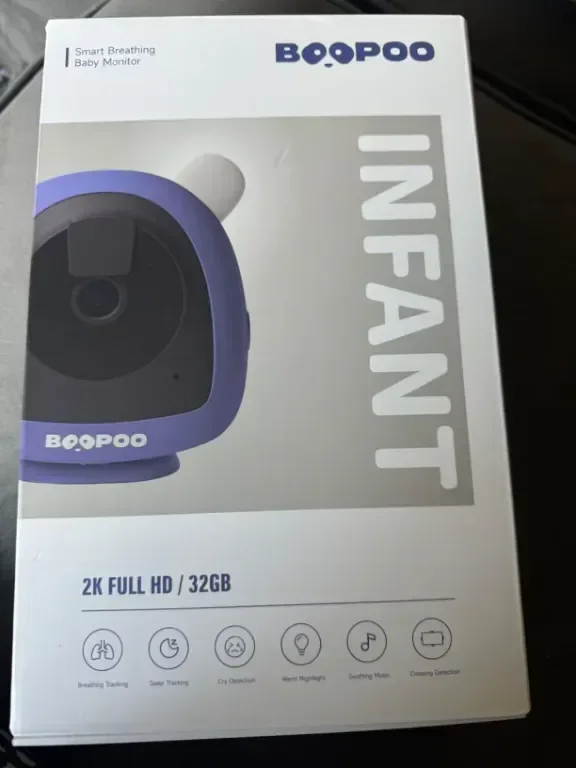 BOOPOO Smart Baby Monitor 2K, нощно виждане,откриване на плач,2.4/5GHz — снимка 9