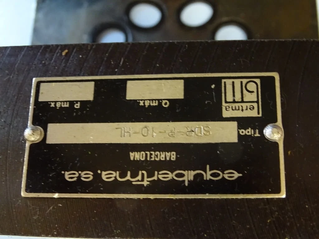 Хидравличен клапан Equibertma SDR-P-10-HL — снимка 4