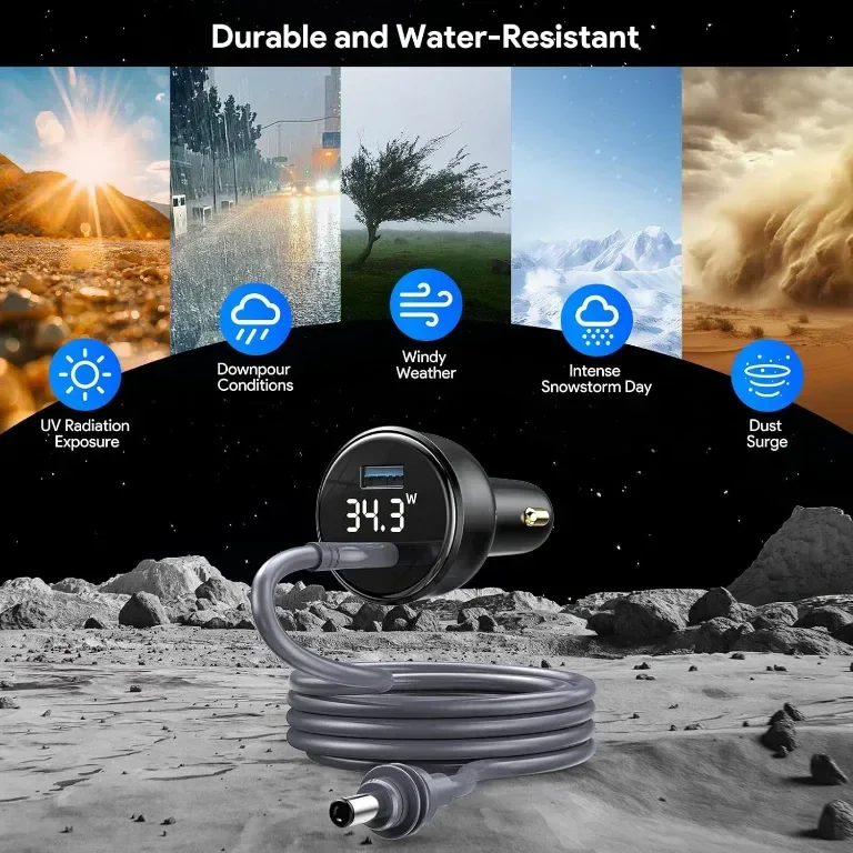 QUIDDITY Starlink Mini адаптер за кола, DC захранващ кабел + адаптер за запалка 12V-24V, 3 метра — снимка 7
