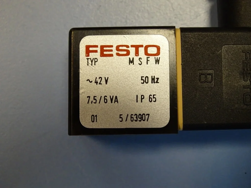Бобина Festo MSFW-42-50 solenoid valve coil — снимка 3