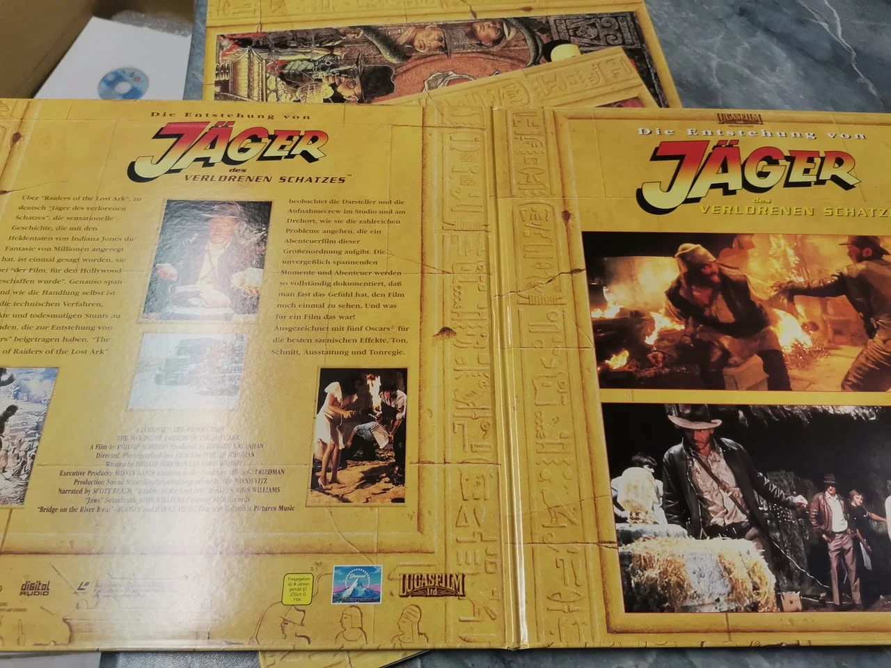 Indiana Jones Trilogie (Harrison Ford, Sean Connery) PAL Collector's Set Box Laserdisc — снимка 4