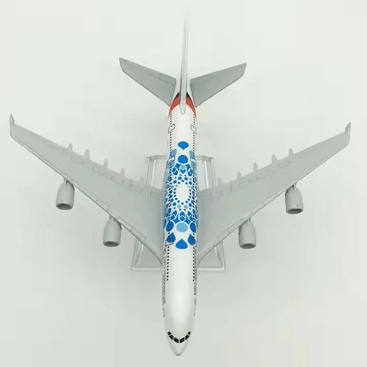 Еърбъс 380 самолет модел макет Airbus Emirates метален авиокомпания летище рекламен полет лайнер Exp — снимка 4