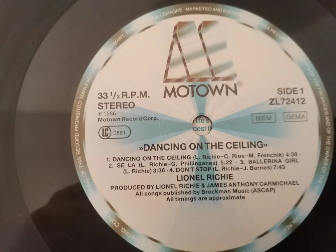 Lionel Richie – Dancing On The Ceiling — снимка 6