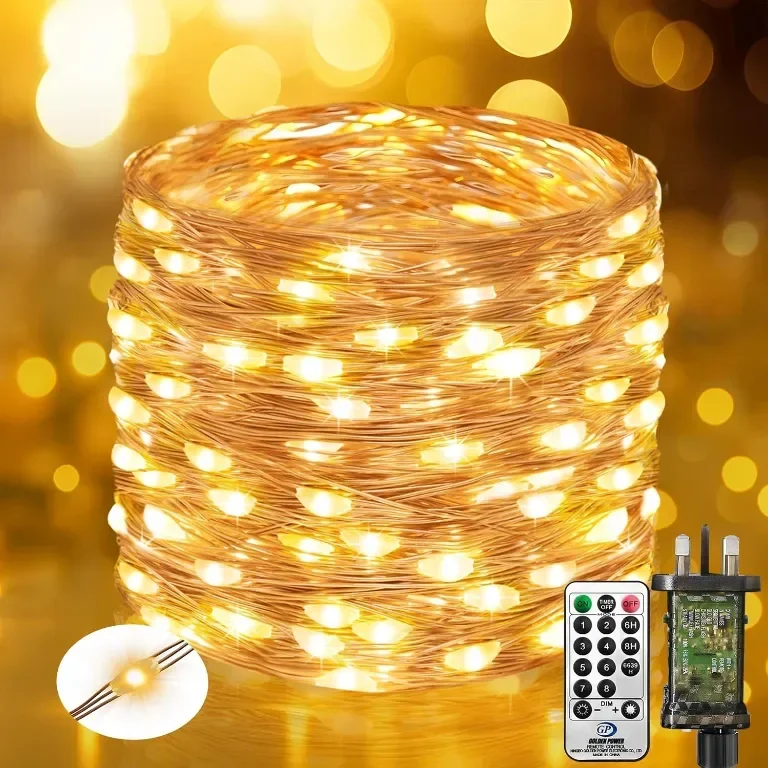 btfarm 20M 200LED феерични лампички с дистанционно, таймер, 8 режима