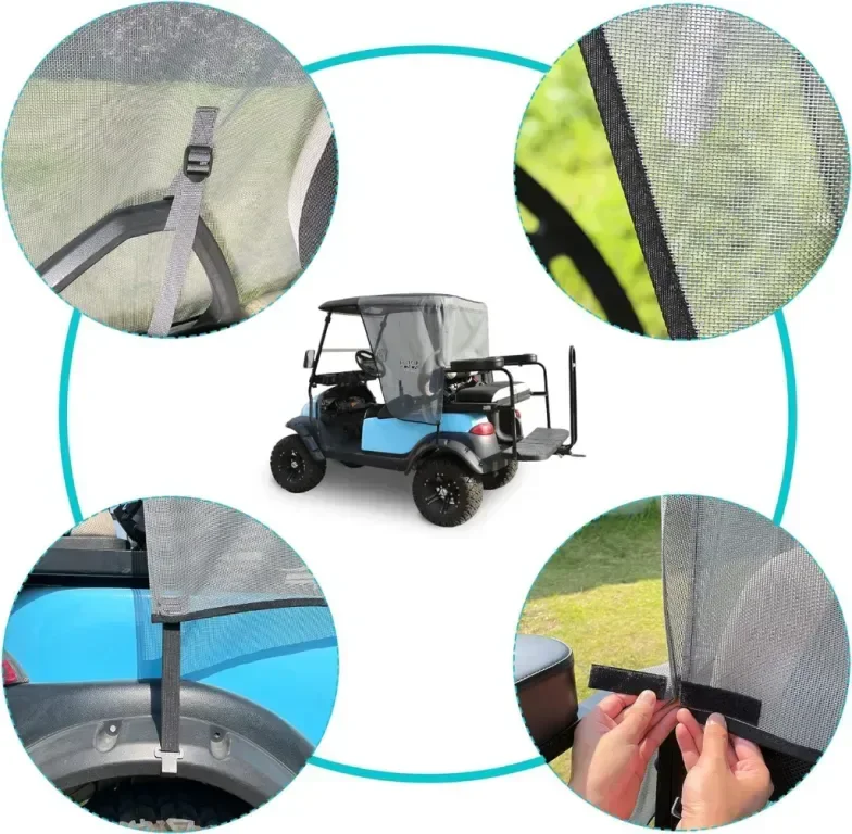 10L0L Сенник за голф количка за 2 пътници за Club Car Precedent и EZGO TXT — снимка 5