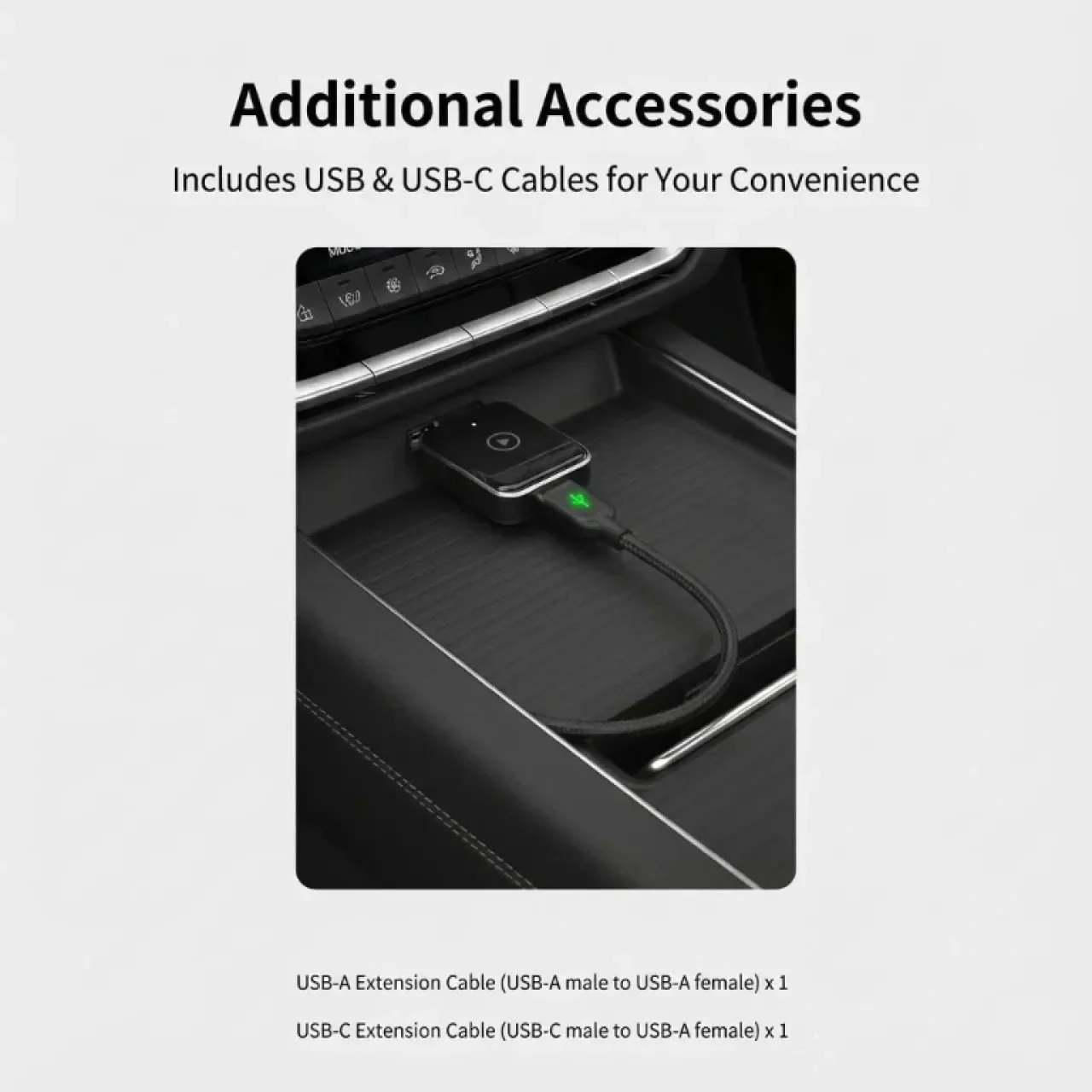 Безжичен Carplay адаптер, подходящ за почти всички автомобили с Carplay — снимка 3