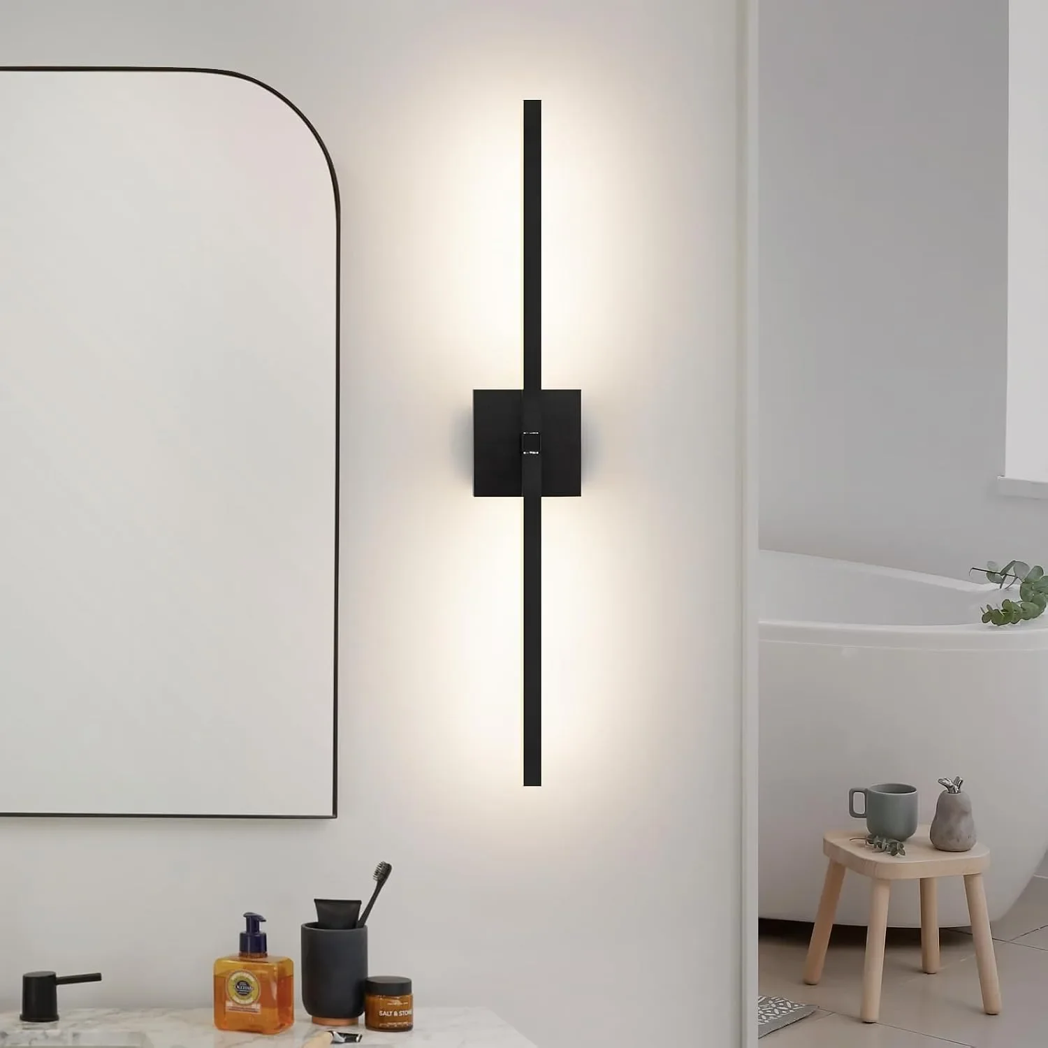 LED лампа за баня и огледало 70 см, 12 W, 4000 K, IP44 — снимка 3
