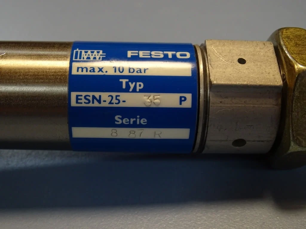 Пневматичен еднодействащ цилиндър Festo ESN-25-35P pneumatic cylinder — снимка 3