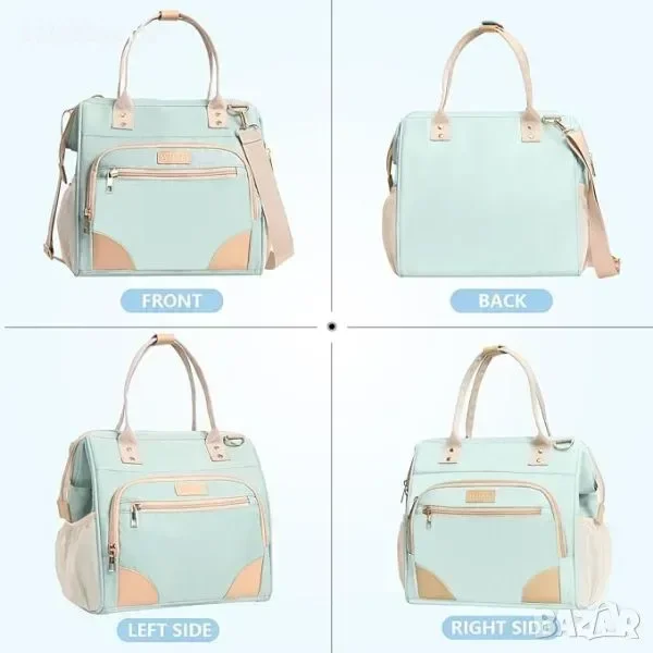 YESBAG Изолирана Чанта за Обяд за Жени, Практична и Здрава, Синя — снимка 7