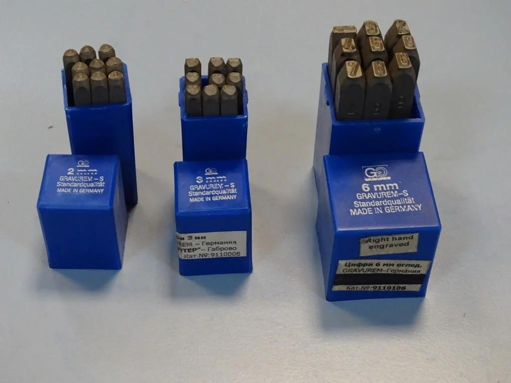 Шлосерски цифри за набиване Gravurem-S 6 mm, 3 mm, 2 mm 58-61 HRC — снимка 2