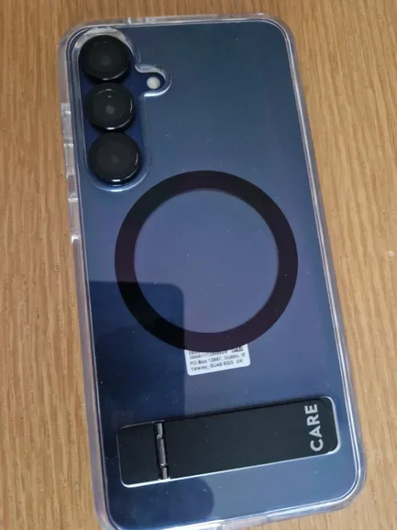 Калъф CARE BY PANZERGLASS с черна стойка за Samsung Galaxy S25 Ultra, Qi и MagSafe, прозрачен — снимка 8