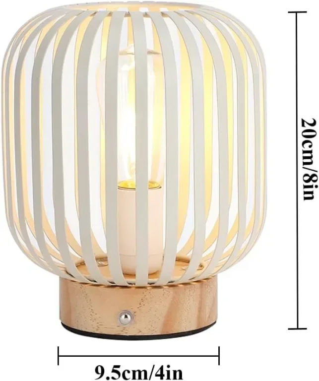 JHY DESIGN USB акумулаторна нощна лампа безжична метална клетка LED фенер, за декорация на парти — снимка 2