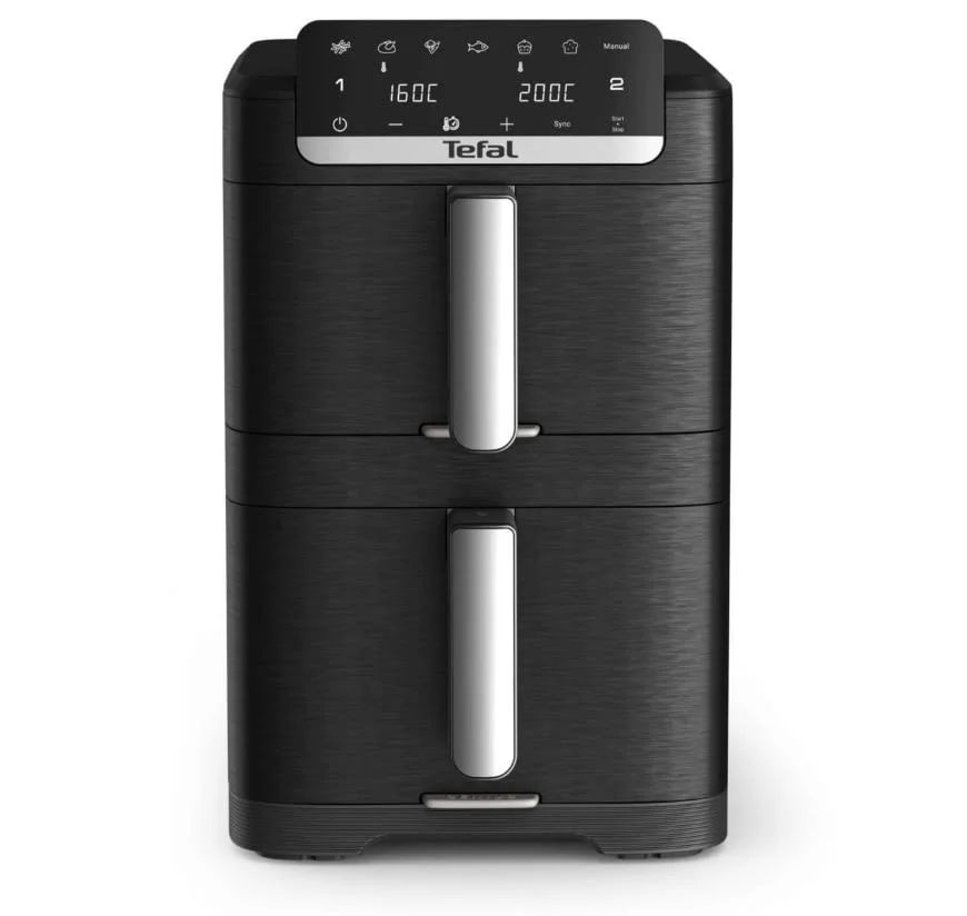 Уред за здравословно готвене, Tefal EY7568E0 Crispy Stack Af Genius+Acc Blk