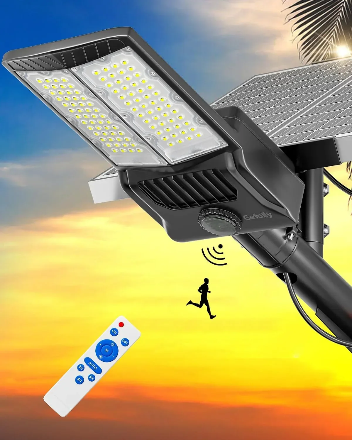 Gefolly SL-13000W соларна външна лампа 6500 K с IP67