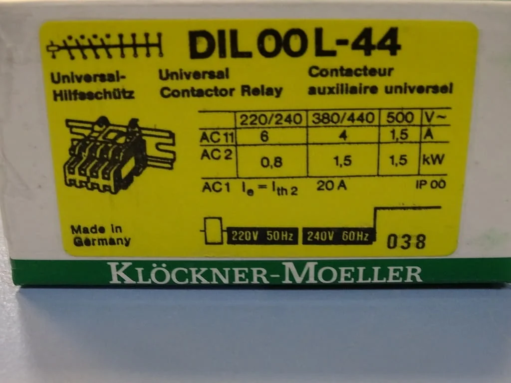 Контактор Klockner-Moeller DIL 00L-44 universal contactor relay 220/240V — снимка 8