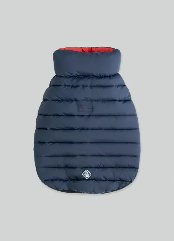 HUGO & HUDSON x HACKETT Топло зимно палто за кучета, двулицево Navy & Berry, S 30 — снимка 7