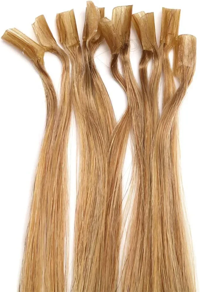 40 см човешка коса екстеншъни U-tip с кератин – 100% Remy, 0.5g x 200 нишки, 100g (прави) Pre Bonded — снимка 6