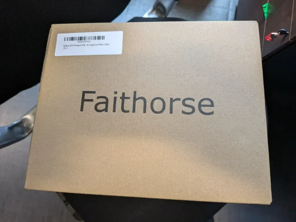 2 бр. Водоустойчиви стенни аплици Faithorse IP54, LED безжични — снимка 5